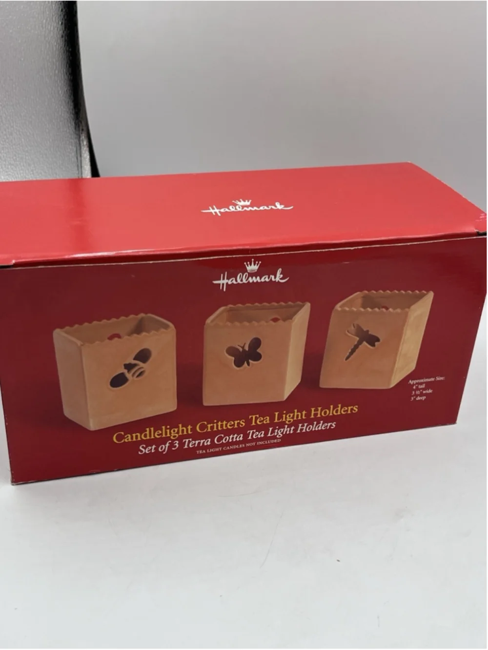 Vintage Hallmark Candlelight Critters Tea Light Terra Cotta Holders CUTE DECOR